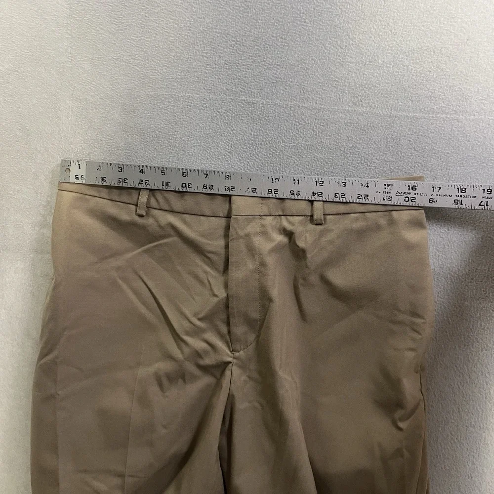 Flying Cross U.S. Navy Uniform Dress Pants Mens 34 Khaki Flat Front Made in USA